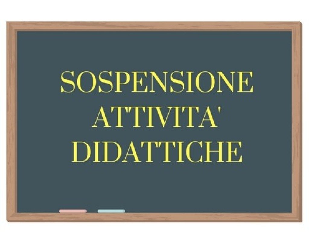 sospensione attività didattiche